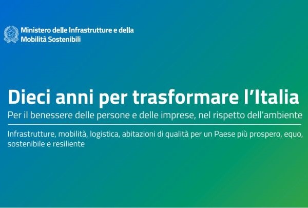 Pnrr: al Mims 62 miliardi di euro per mobilità, infrastrutture e logistica sostenibili