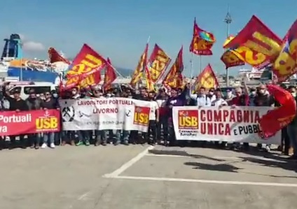 Dopo l’incidente di Salerno USB proclama 24 ore di sciopero nei porti