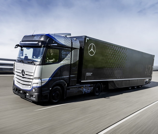 Daimler Trucks avvia i test intensivi del suo truck a celle a combustibile