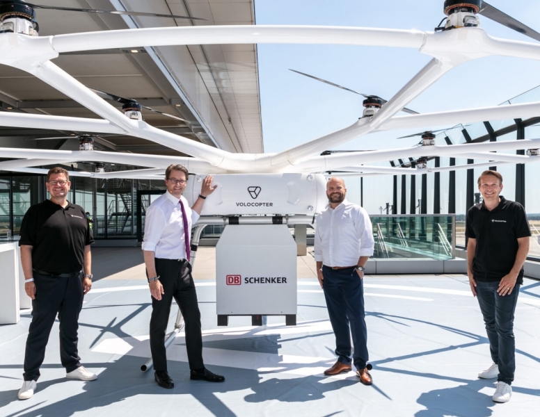 Droni Volocopter presentati a DB Schenker