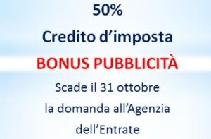 Torna il bonus pubblicità!