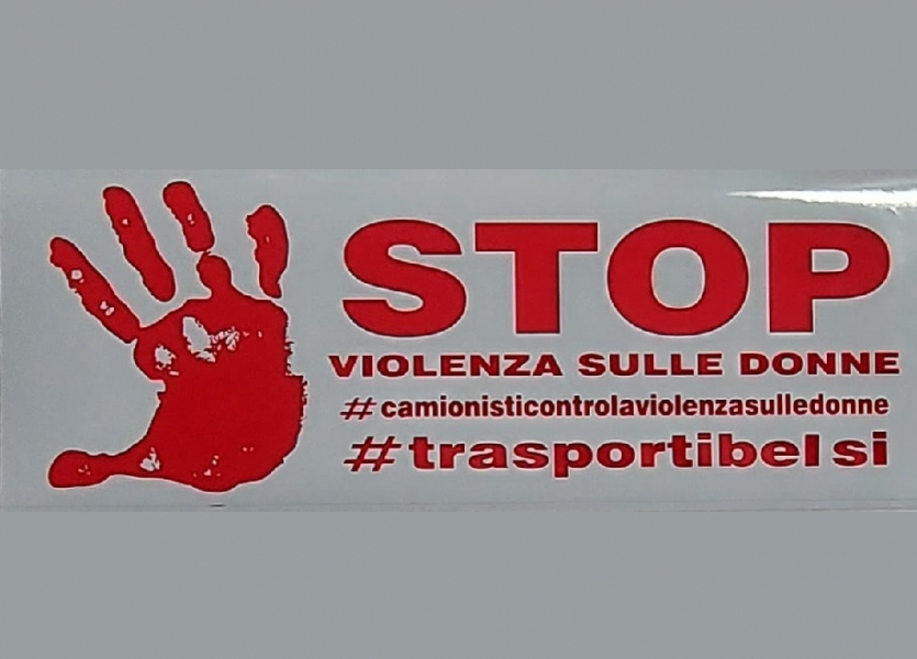 Camionisti appoggiano la giornata per l'eliminazione della violenza sulle donne