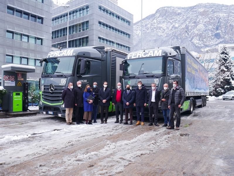 FERCAM inaugura il distributore per il biocarburante HVO