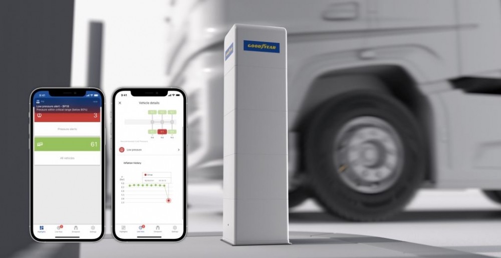 GOODYEAR DRIVE POINT, Il sistema di monitoraggio di pressione dei penumatici