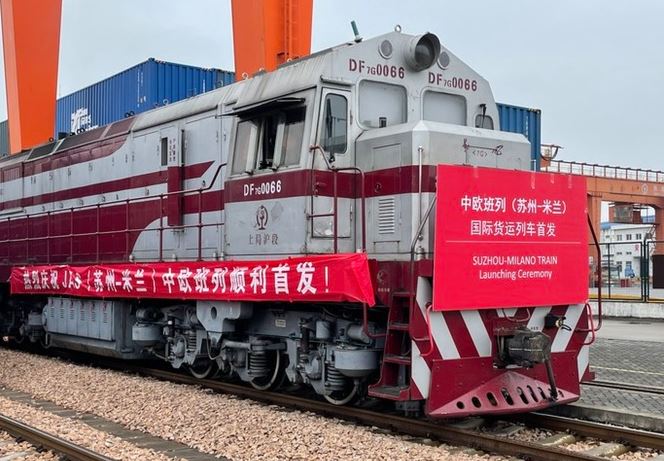 Nuova rotta ferroviaria Suzhou-Milano