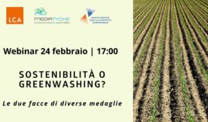 Webinar ''Sostenibilità o green washing: le due facce di diverse medaglie''