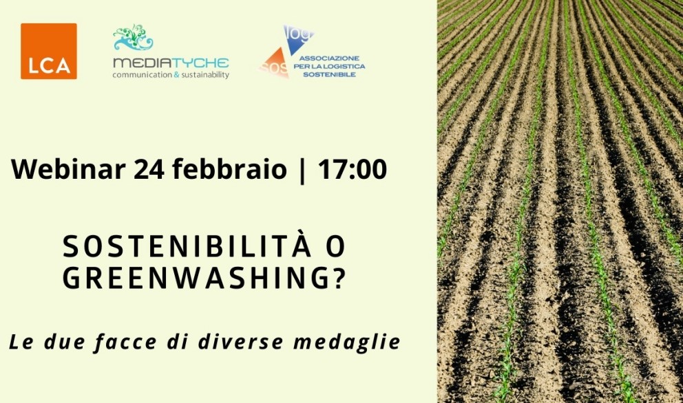 Webinar ''Sostenibilità o green washing: le due facce di diverse medaglie''