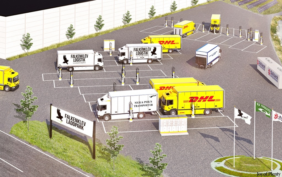 SCANIA: Consegnati 5 veicoli elettrici a Falkenklev Logistik
