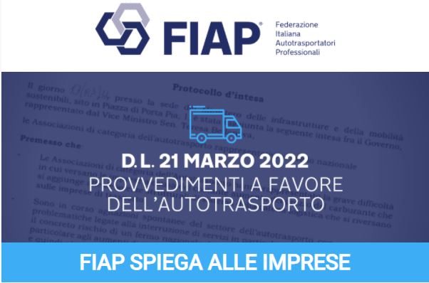 Webinar ''Provvedimenti a favore dell'autotrasporto''