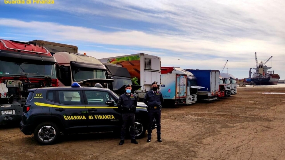 Marghera: sequestrati 60 tir pronti per essere esportati