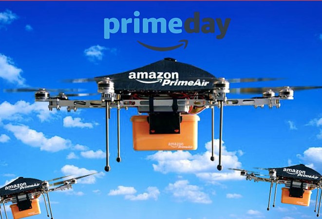 Amazon Prime, in arrivo la consegna con droni in California