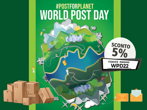 SpedireAdesso.com celebra il World Post Day con uno sconto del 5 per cento su ogni spedizione