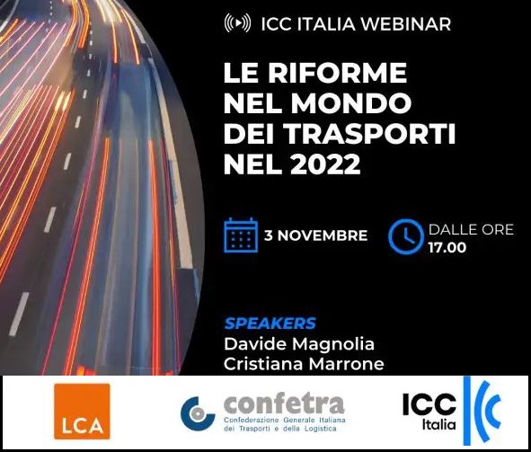 Webinar ''Le riforme nel mondo dei trasporti nel 2022''