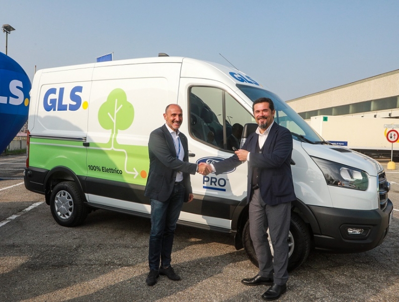 Ford: in prova a GLS Italy un E-Transit 100 per cento elettrico