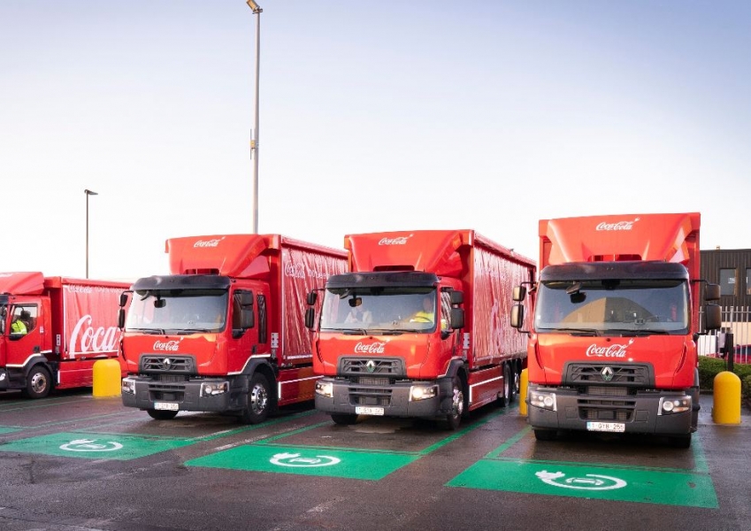 Coca-Cola sceglie gli elettrici di Renault Trucks per le consegne last mile in Belgio