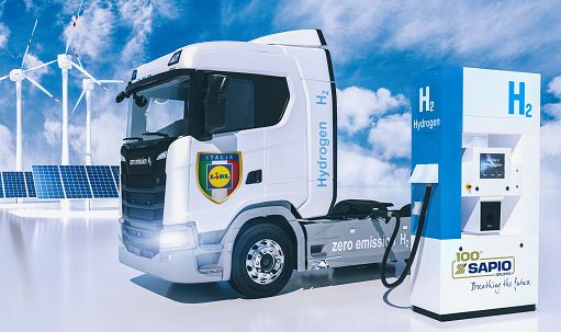Lidl e Sapio insieme per stazioni di rifornimento idrogeno per camion
