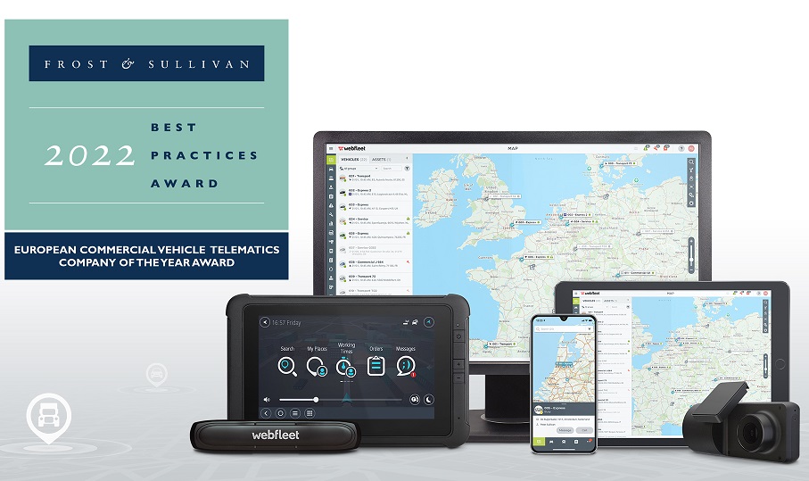 Frost & Sullivan nomina Webfleet Azienda Europea dell'anno