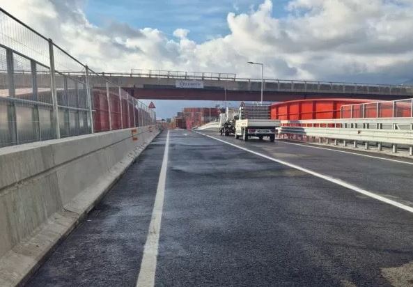 Inaugurato il nuovo cavalcavia per l'aeroporto di Genova