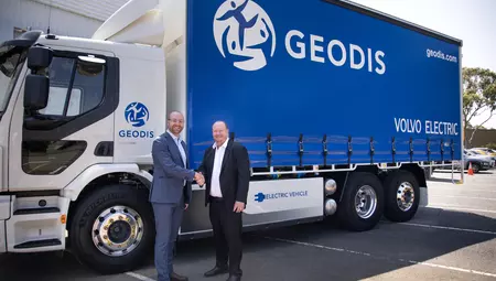 GEODIS avvia i primi test con i camion elettrici di Volvo Australia