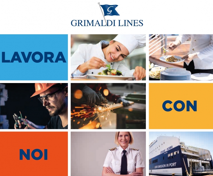 Nuove opportunità di lavoro a bordo delle navi Grimaldi