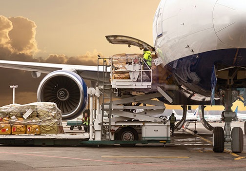 Cala a gennaio il cargo aereo