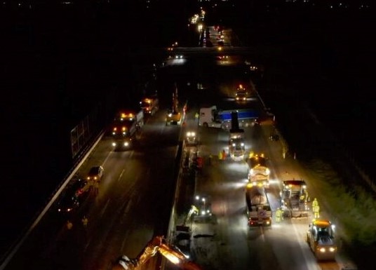 A14: imponenti operazioni notturne della task force di Autostrade per l’Italia per ripristinare la circolazione