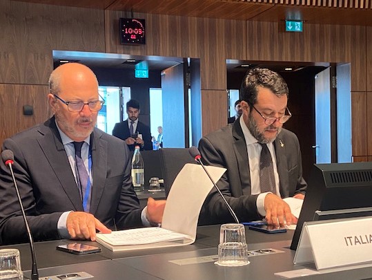 Il ministro Salvini partecipa al Consiglio Ue dei trasporti