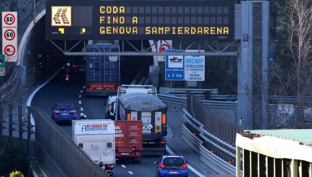 Autotrasporto: ok a ristori per disagi su autostrade liguri