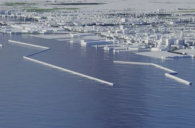 Nuova diga, posate sul fondo del mare 100mila tonnellate di ghiaia