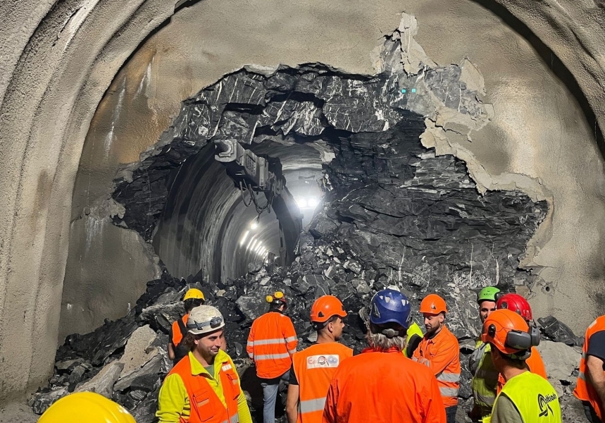 Tunnel Tenda: abbattuto il diaframma della nuova galleria