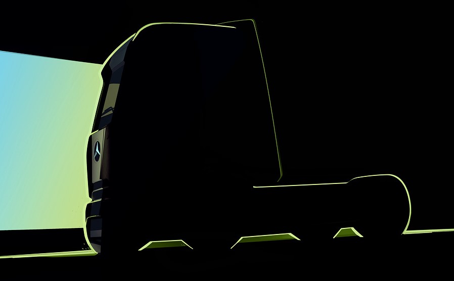 Mercedes-Benz Trucks presenta il teaser dell’eActros 600: il design percorre strade nuove