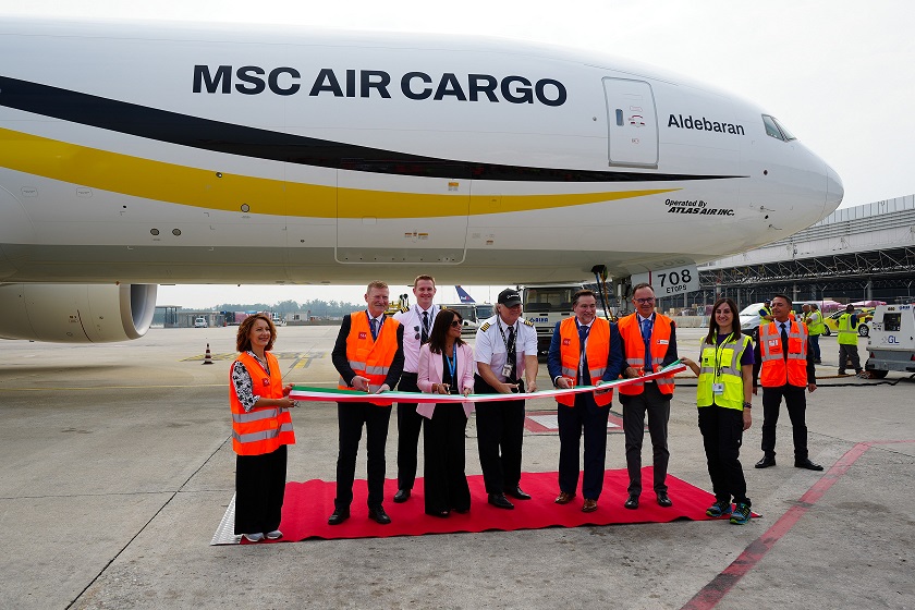 Decollato da Malpensa il primo volo italiano operato da MSC Air Cargo