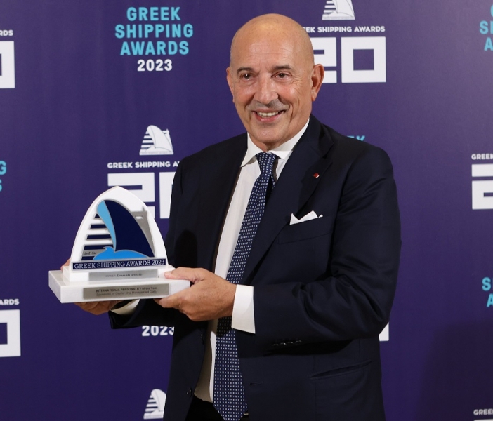 Emanuele Grimaldi premiato come PersonalitÃ  Internazionale dellâ€™Anno