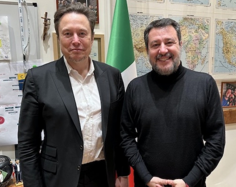 Incontro Salvini e Musk al Mit