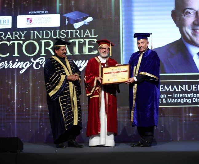 Ad Emanuele Grimaldi l'Honorary Industrial Doctorate