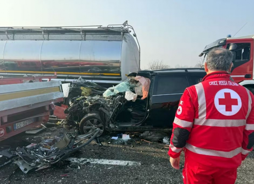 Maxi tamponamento sull'A1 causa nebbia
