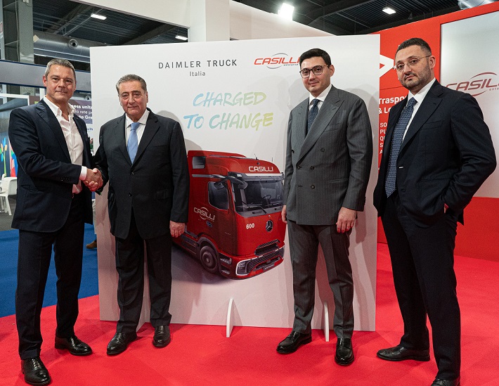 Gruppo Casilli insieme a Daimler Truck Italia per la decarbonizzazione dei trasporti
