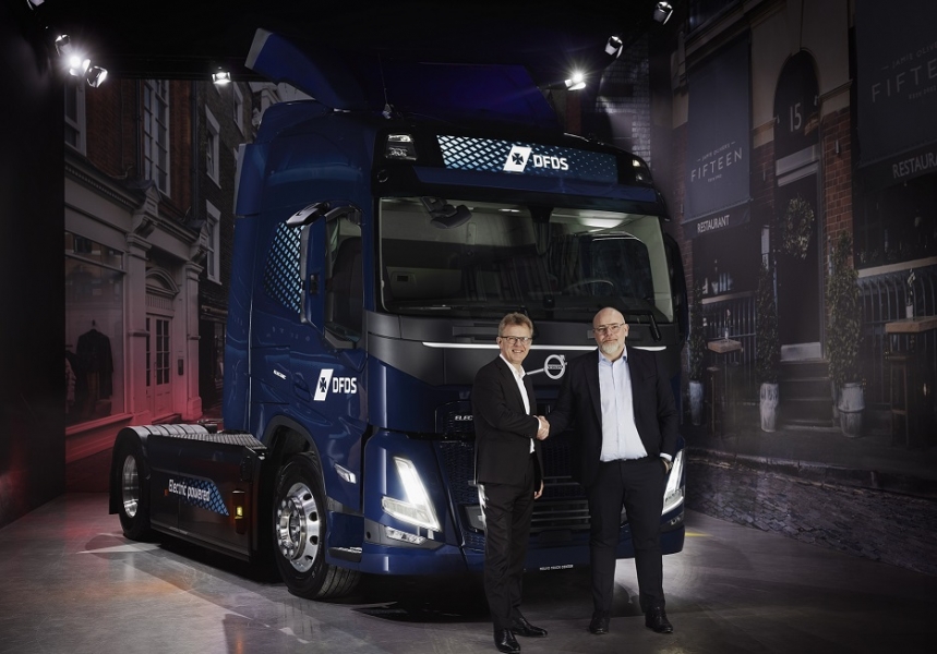 Volvo, 100 camion elettrici da DFDS