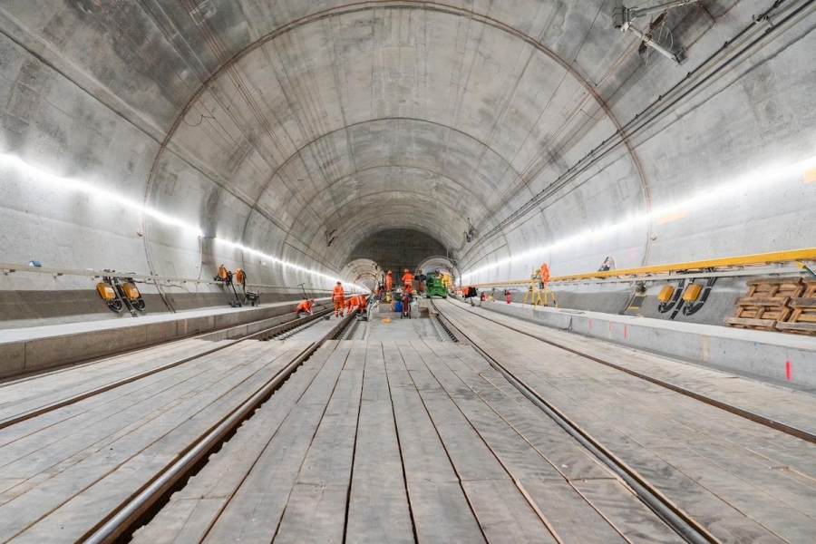 Ripristino Galleria di Base del San Gottardo: Lavori in corso secondo programma