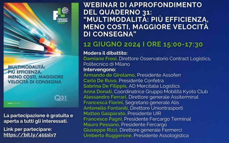 Freight Leaders Council: 1,3 mld per autotrasporto, solo 20 mln a ferrovie