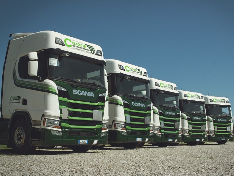 Casarin verso la carbon neutrality anche con i mezzi Scania