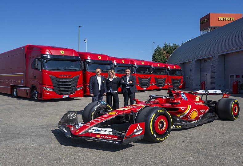 Scuderia Ferrari HP sceglie IVECO per trasporto delle F1