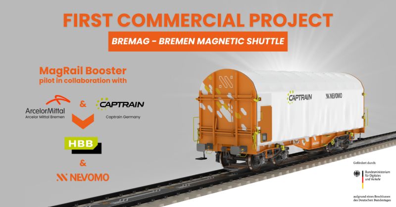 Al via ''BREMAG - Bremen Magnetic Shuttle'' per un trasporto ferroviario merci automatizzato