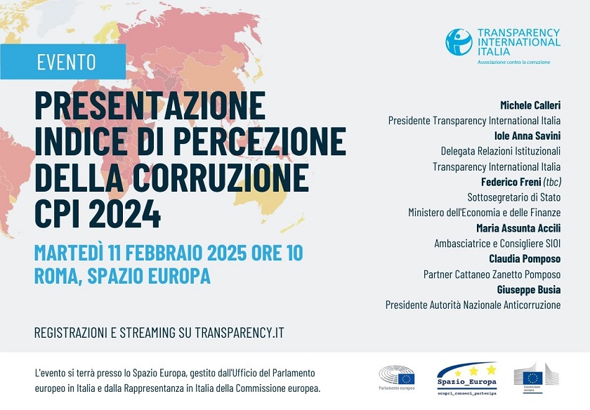 Presentazione Indice di Percezione della Corruzione 2024
