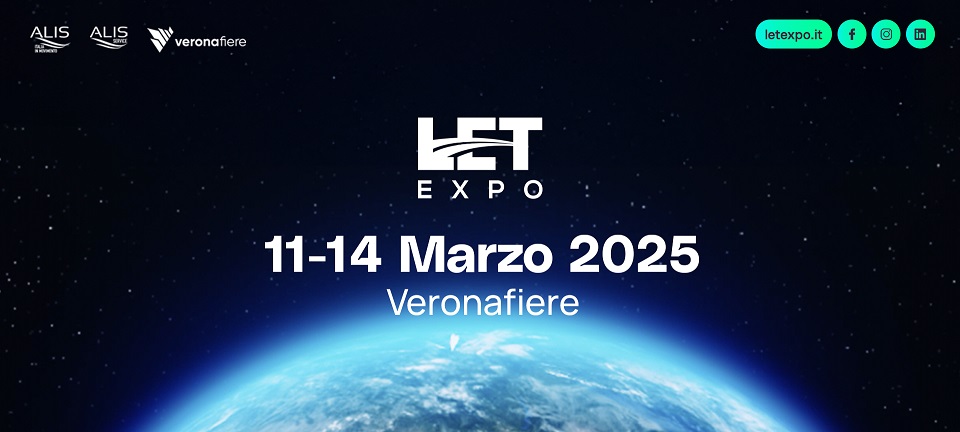 Alis e Veronafiere: dall'11 al 14 marzo 2025 la quarta edizione di Let Expo