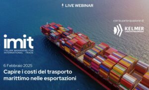 Webinar gratuito ''Capire i costi del trasporto marittimo nelle esportazioni''