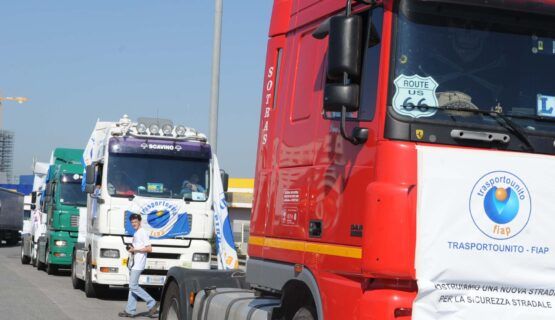 Tir in protesta a Roma il 17 febbraio