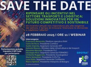Webinar ''Ripensare gli incentivi nel settore trasporti e logistica''