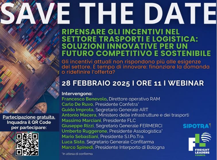 Webinar ''Ripensare gli incentivi nel settore trasporti e logistica''