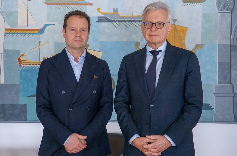 Prima visita al porto di Trieste dell'ambasciatore tedesco in Italia